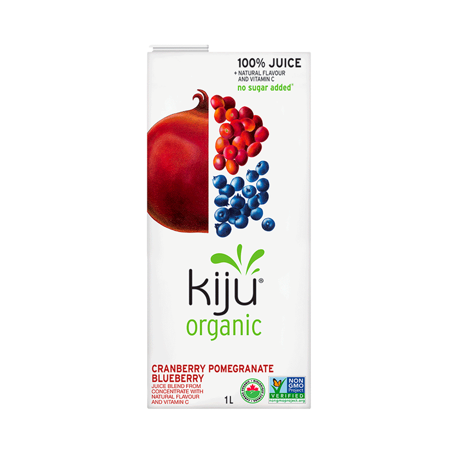 Kiju Organic Cranberry Pomegranate Blueberry Juice, 1L