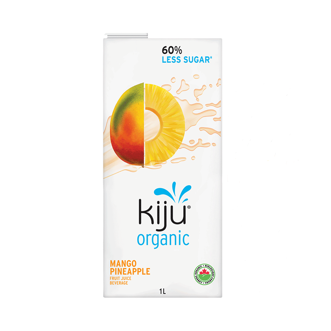 Kiju Organic FIT Mango Pineapple Juice (No Sugar Added), 1L