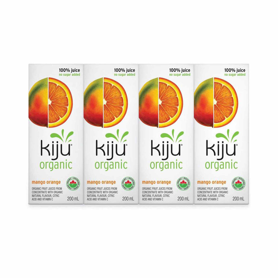 Kiju Organic Mango Orange Juice, 4x200ml