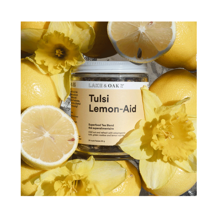 Copy of Lake & Oak Tea Co. Tulsi Lemon-Aid Superfood Tea Blend, 65g