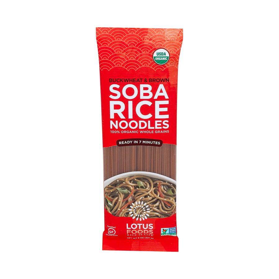 Lotus Foods Organic Buckwheat & Brown Rice Soba Noodles, 227g