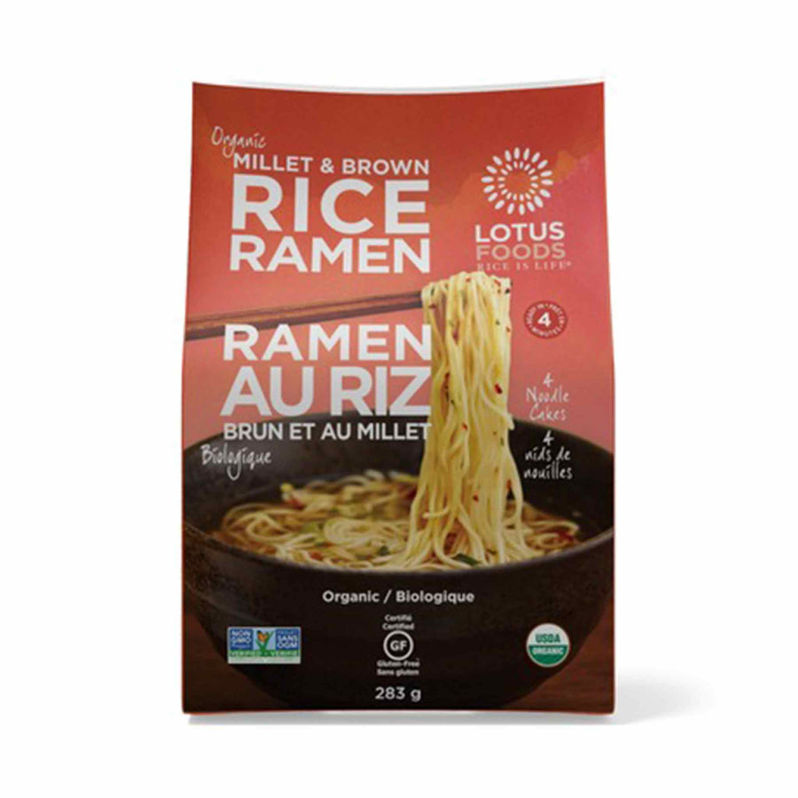 Lotus Foods Millet & Brown Rice Ramen, 4x283g