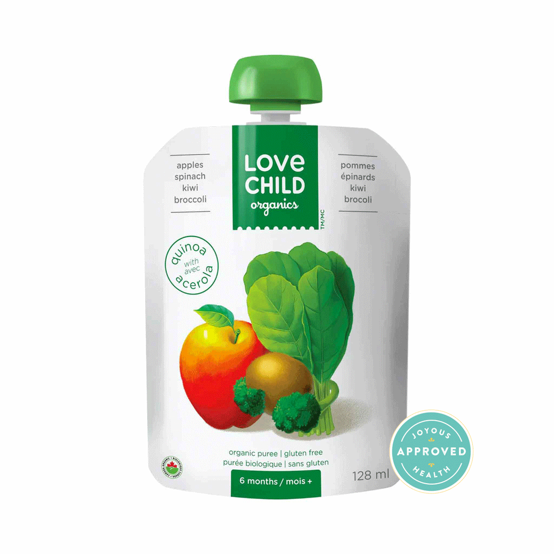 Love Child Organics Superblends Pouch - Apples, Spinach, Kiwi & Broccoli, 128ml