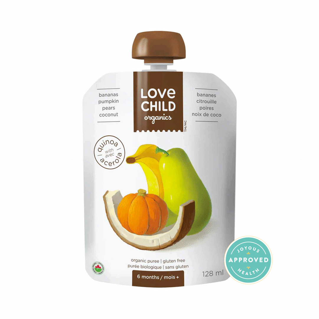 Love Child Organics Superblends Pouch - Bananas, Pumpkin, Pears & Coconut, 128ml