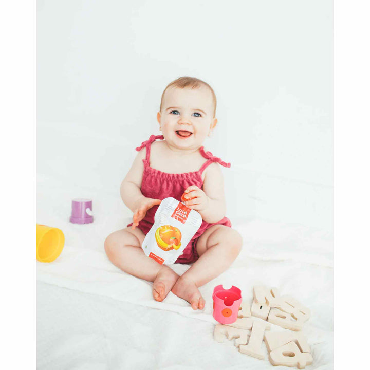 Love Child Organics Superblends Pouch - Bananas, Strawberries & Peaches, 128ml