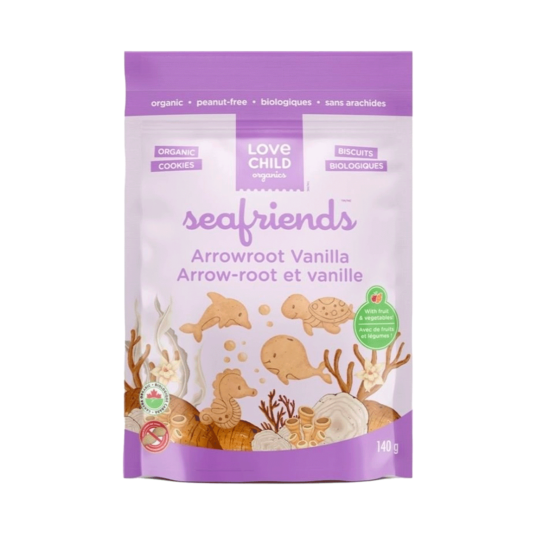 Copy of Love Child Organics Sea Friends Organic Cookies - Arrowroot Vanilla, 140g