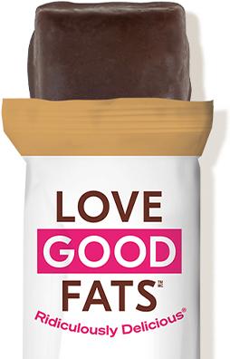 Love Good Fats Plant Based Chocolate Chip Cookie Dough Bar, 4x39g