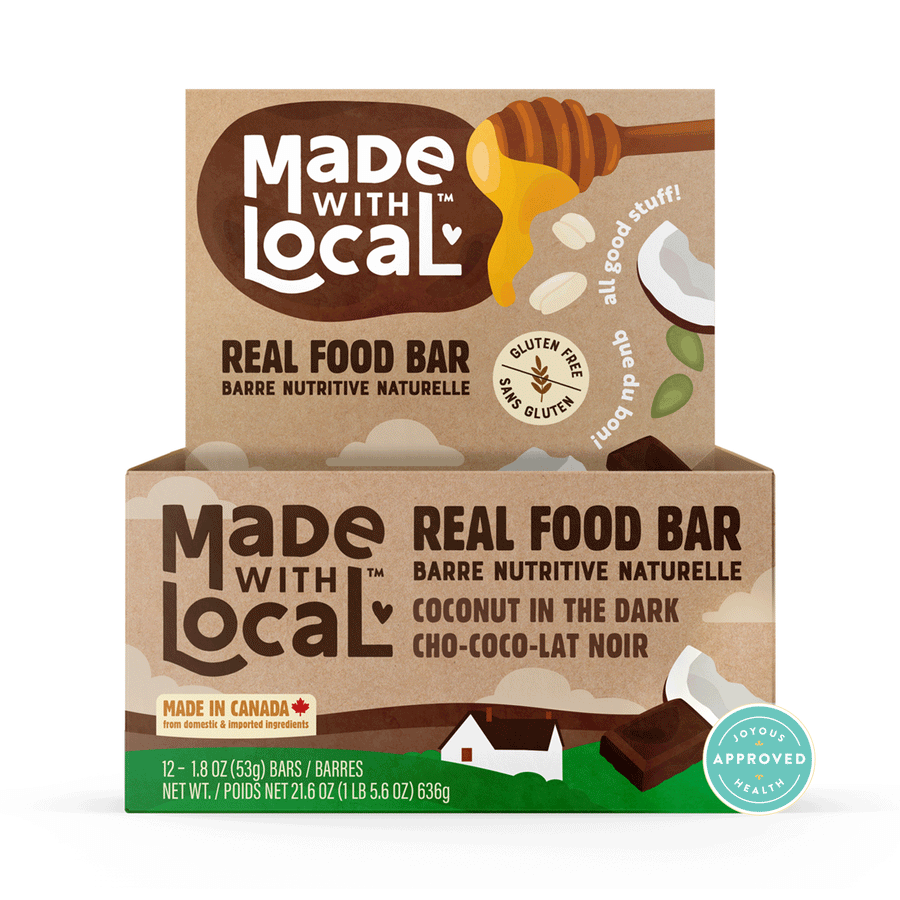 Made With Local Coconut in the Dark Real Food Bar, 12 x 53g