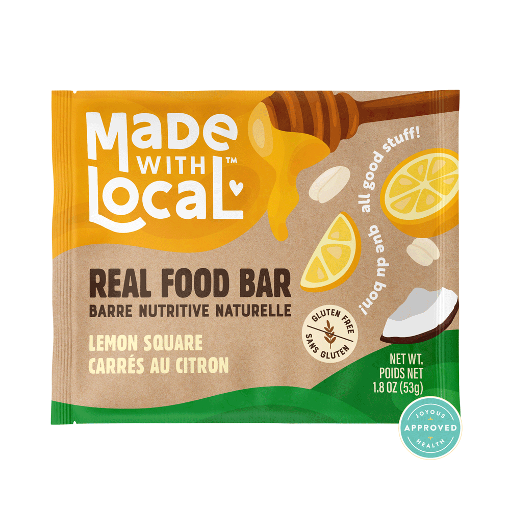 Made With Local Lemon Square Real Food Bar, 12 x 53g