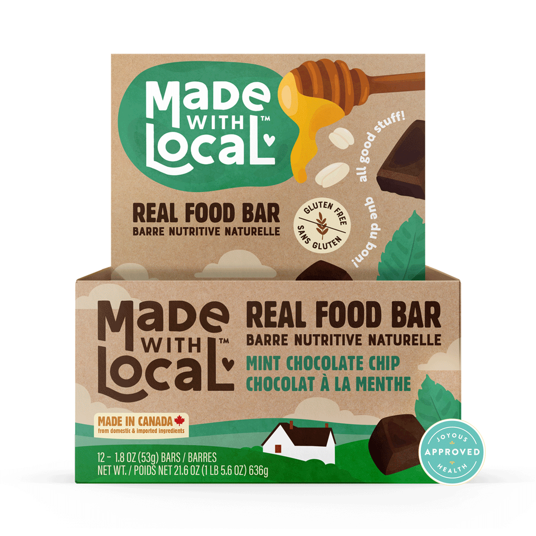 Made With Local Chocolate Mint Chip Real Food Bar, 12x53g