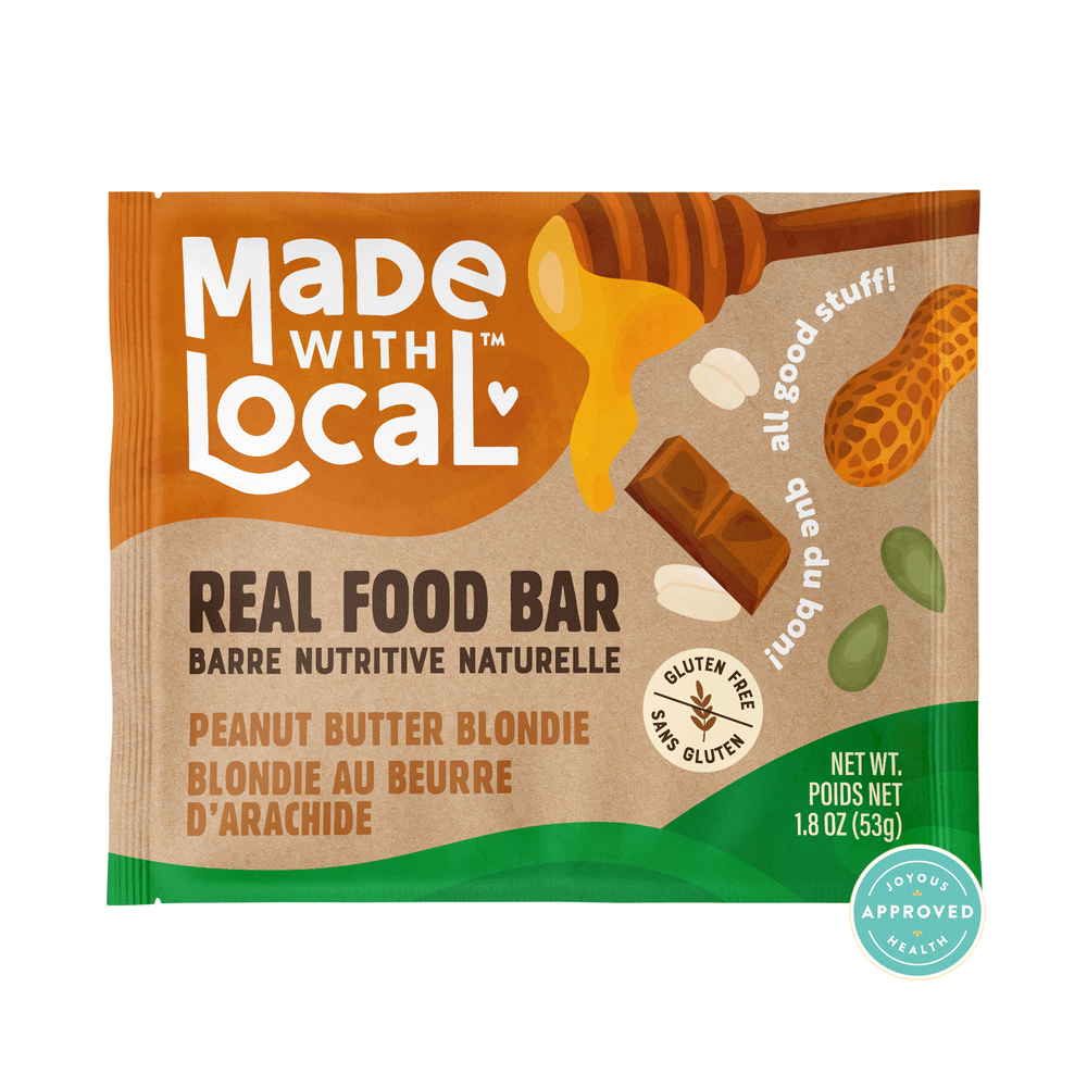 Made With Local Peanut Butter Blondie Real Food Bar, 12 x 53g