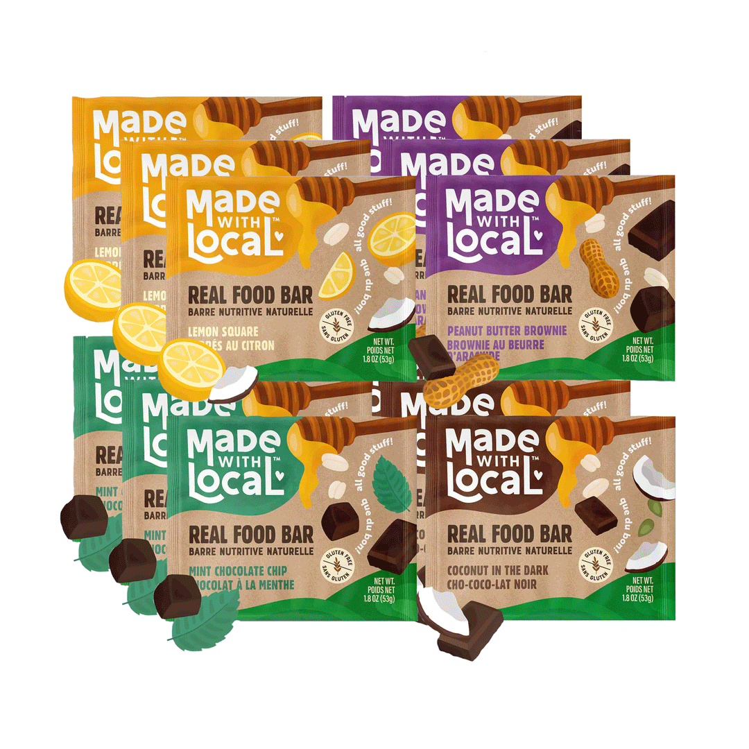 Made With Local Real Food Bars - Variety Pack, 12 x 53g