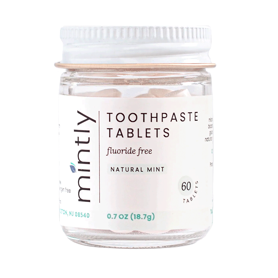Mintly Fluoride Free Toothpaste Tablets - 1-Month Supply, 60 Tablets