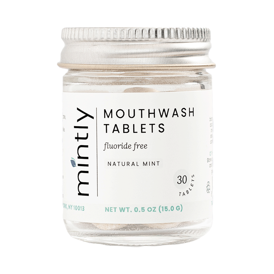 Mintly Mouthwash Tablets Fluoride-Free, 1-Month Supply