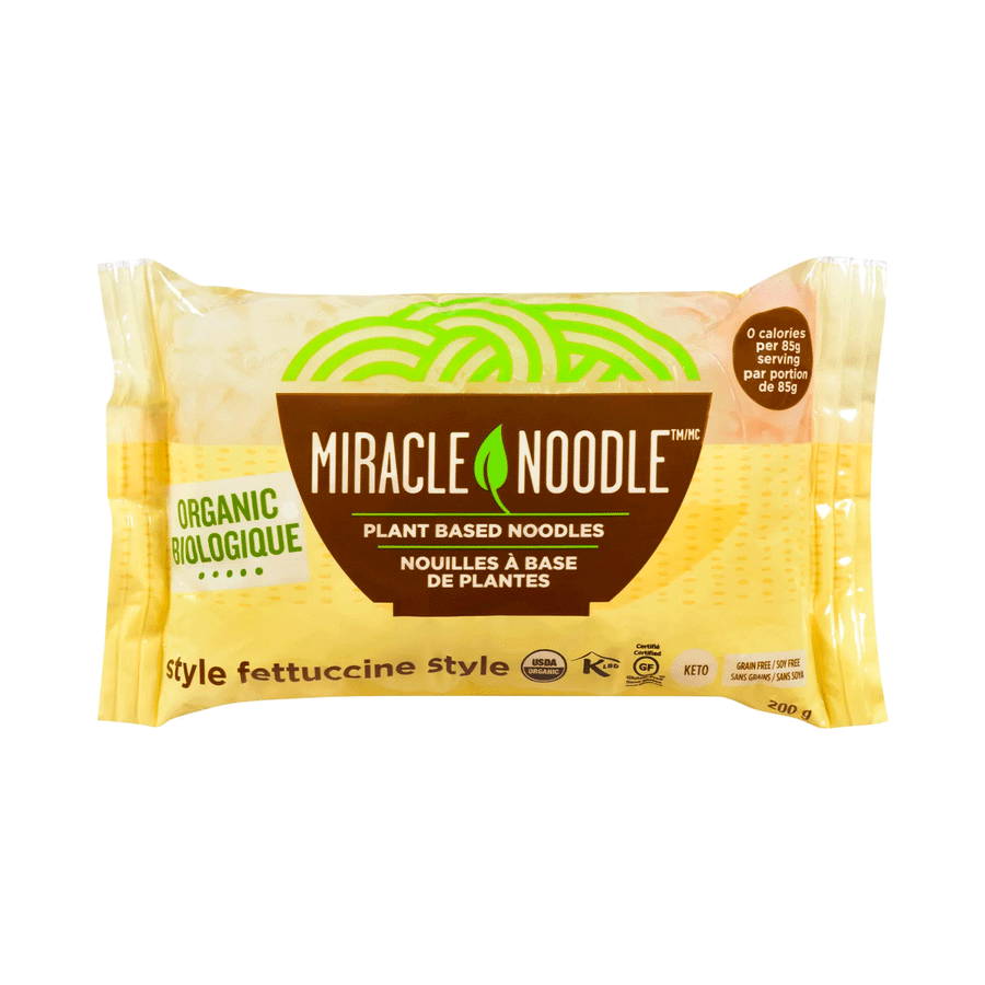 Miracle Noodle Organic Fettuccine Shirataki Noodles, 198g