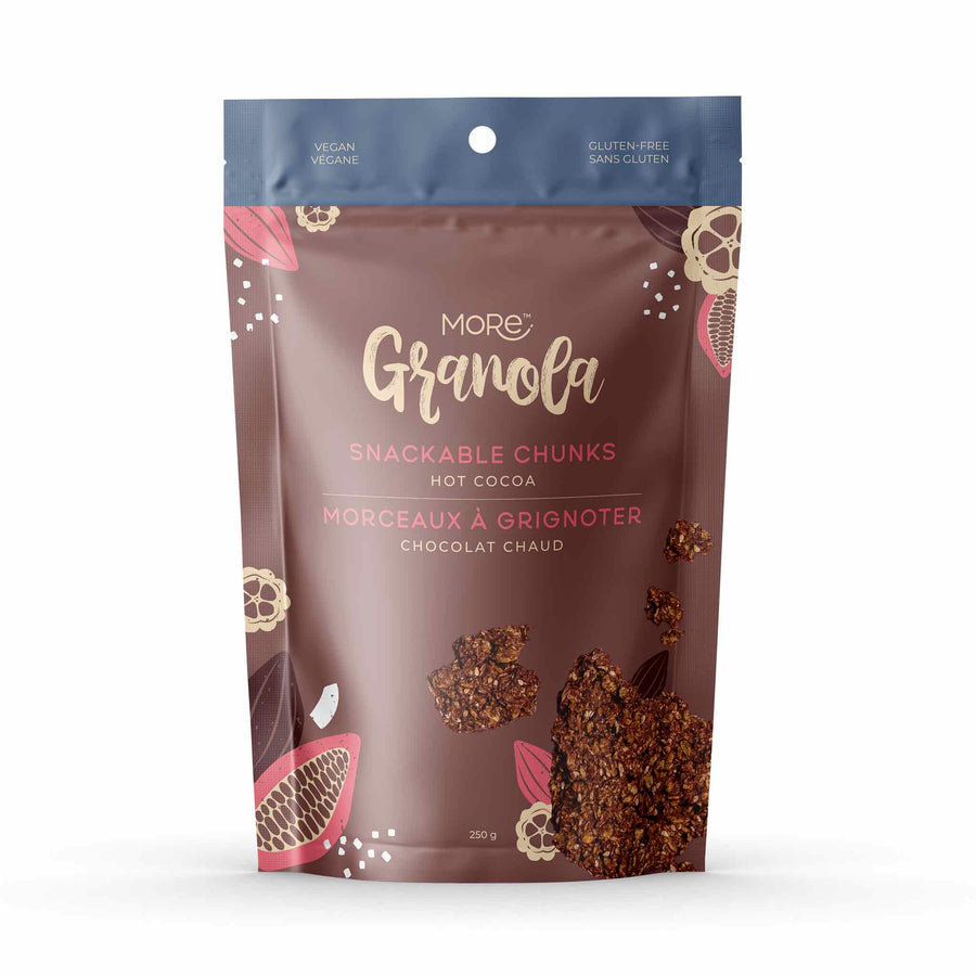 More Granola Hot Cocoa Snackable Granola Chunks, 250g