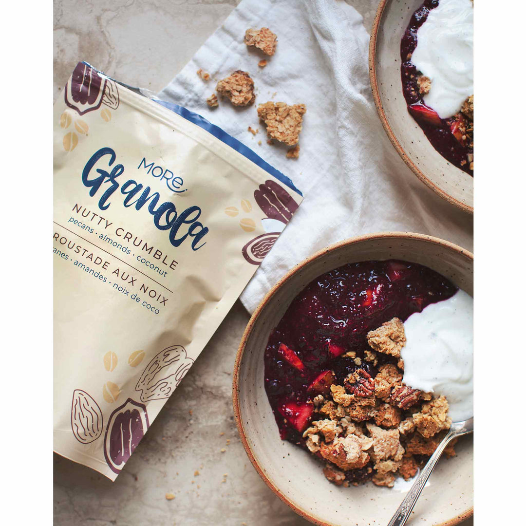 More Granola Nutty Crumble Snackable Granola Chunks, 250g