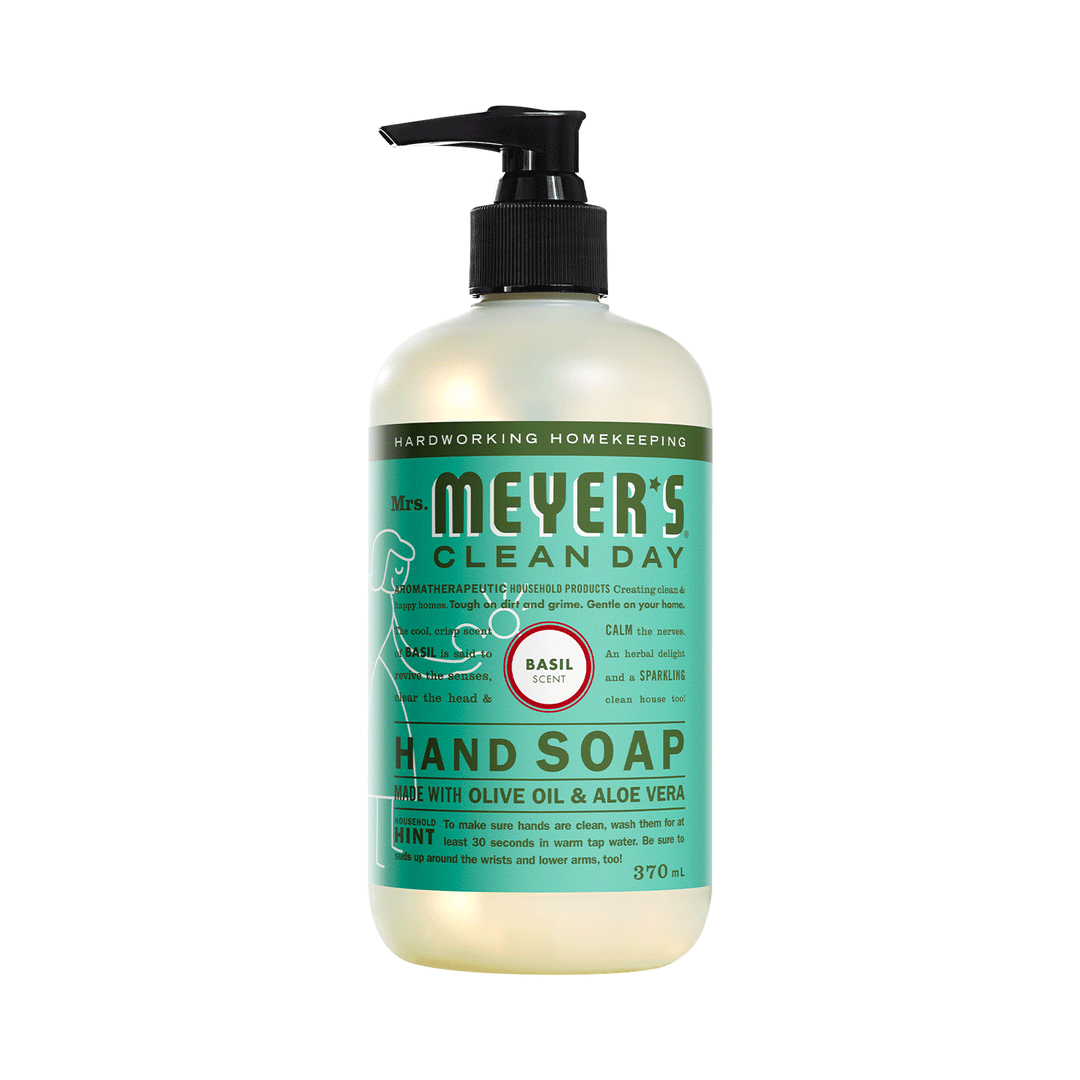 Mrs. Meyers Basil Liquid Hand Soap, 370ml