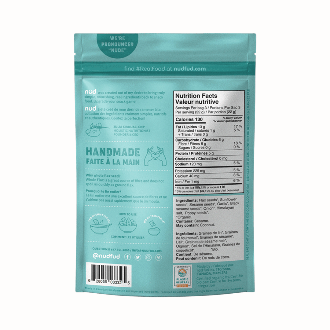 Nud Everything Flax Crackers, 66g