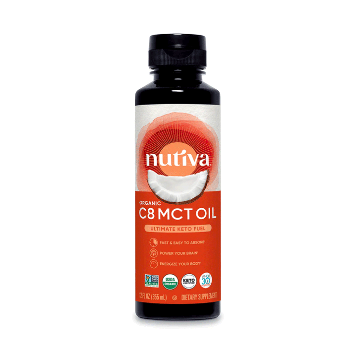 Nutiva Organic C8 MCT Oil, 355ml