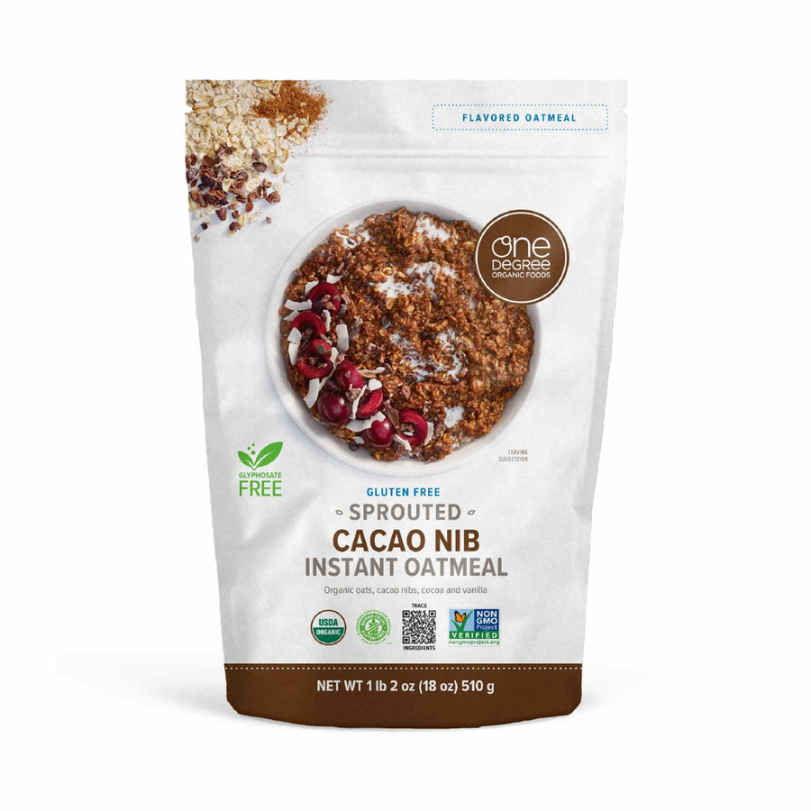 One Degree Sprouted Cacao Nib Instant Oatmeal, 510g