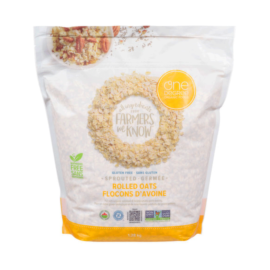 One Degree Sprouted Rolled Oats, 1.28kg