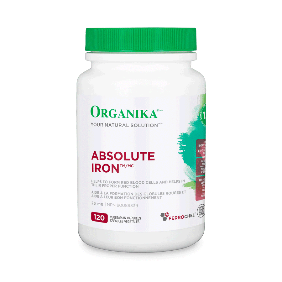 Organika Absolute Iron, 120 Vegetarian Capsules