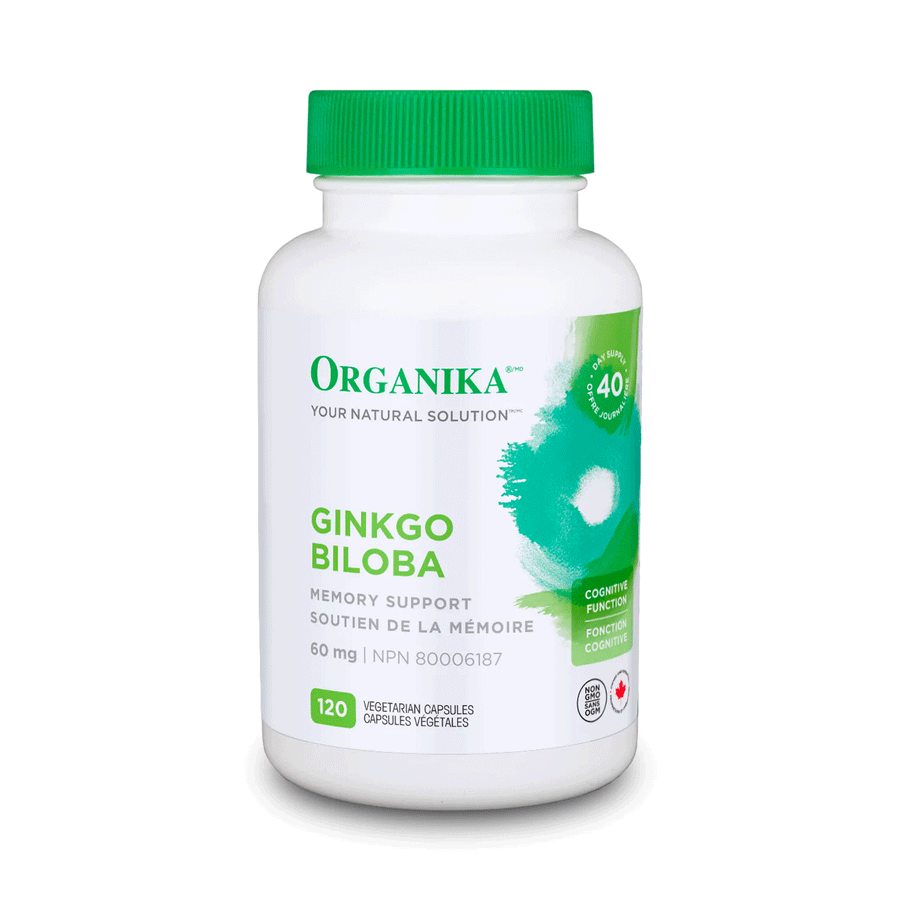 Organika Ginkgo Biloba Extract, 120 Vegetarian Capsules
