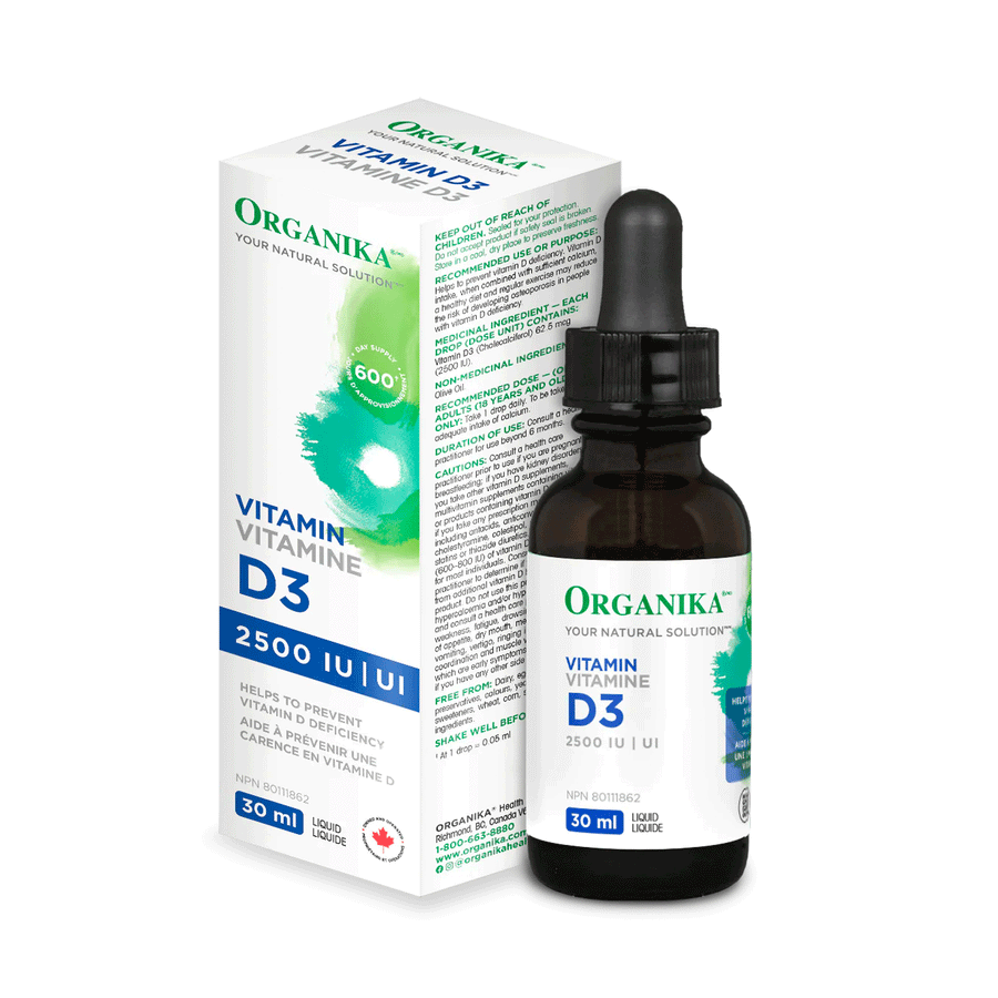 Organika Vitamin D3 - 2500IU, 30ml