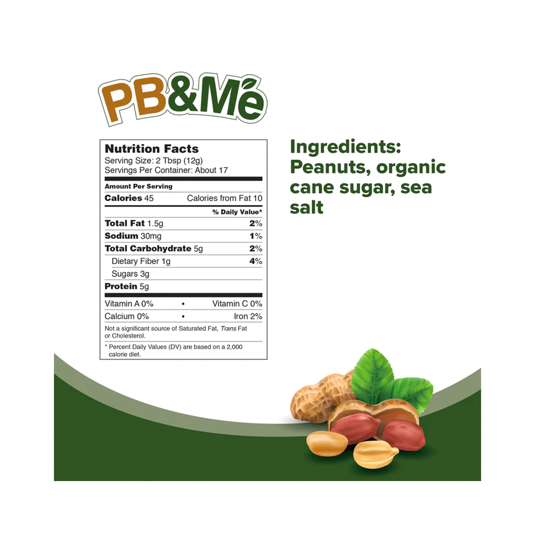 PB&Me Organic Original Powdered Peanut Butter, 200g
