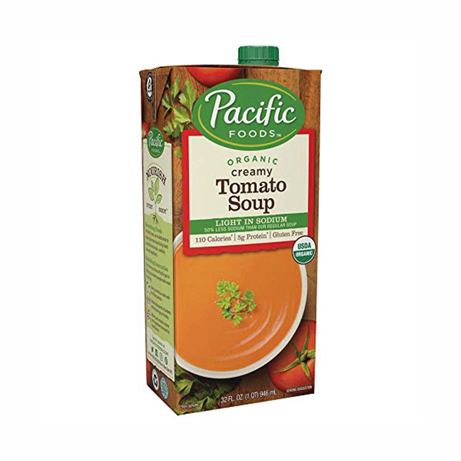 Pacific Foods Organic Creamy Tomato Soup (Low Sodium), 1L