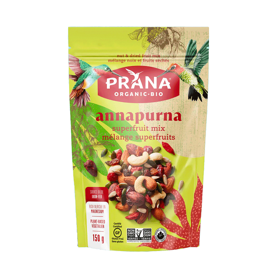 Prana Organic Annapurna Superfruit (Almond Cranberry Goji Mix), 150g