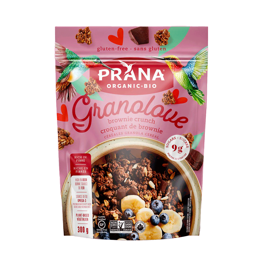 Prana GRANOLOVE Organic Brownie Crunch Granola, 300g