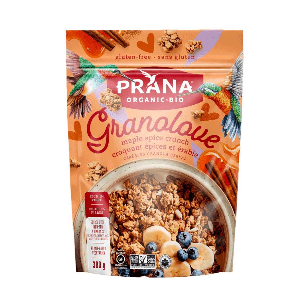 Prana GRANOLOVE Organic Maple Spice Crunch Granola, 300g