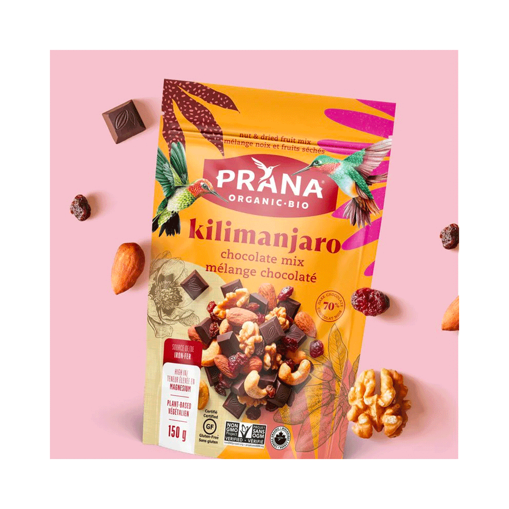 Prana Organic Kilimanjaro Deluxe Chocolate Mix, 150g