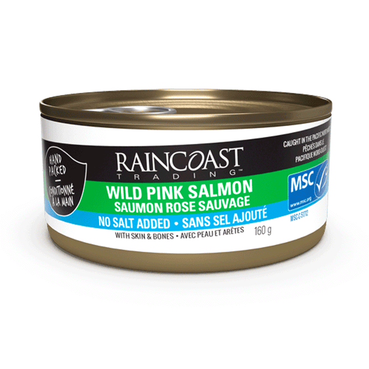 Raincoast Trading Wild Pink Salmon - No Salt Added, 160g