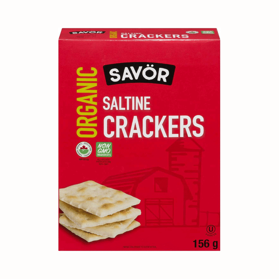 Savör Organic Saltine Crackers, 156g