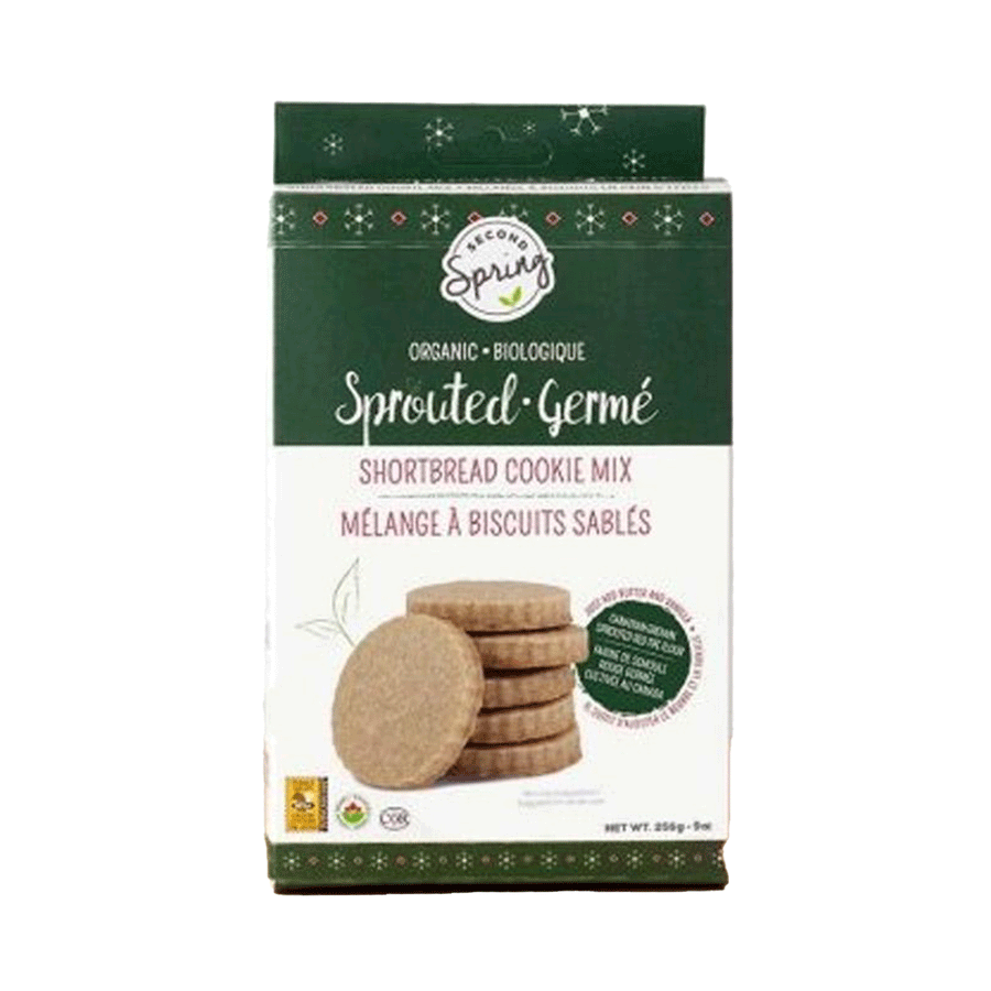 Second Spring Organic Sprouted Shortbread Cookie Mix, 256g