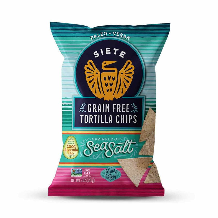 Siete Grain Free Tortilla Chips - Sea Salt, 142g