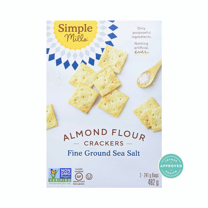 Simple Mills Fine Ground Sea Salt Almond Flour Crackers, 482g