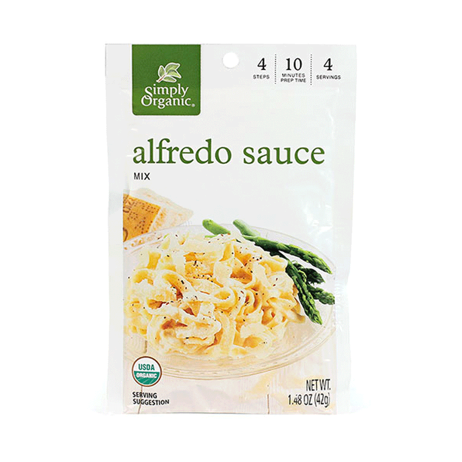 Simply Organic Alfredo Seasoning Mix, 42g