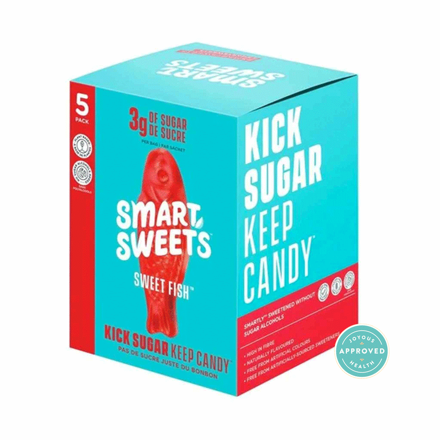 Smart Sweets Low Sugar Berry Sweet Fish Candies, 5x50g