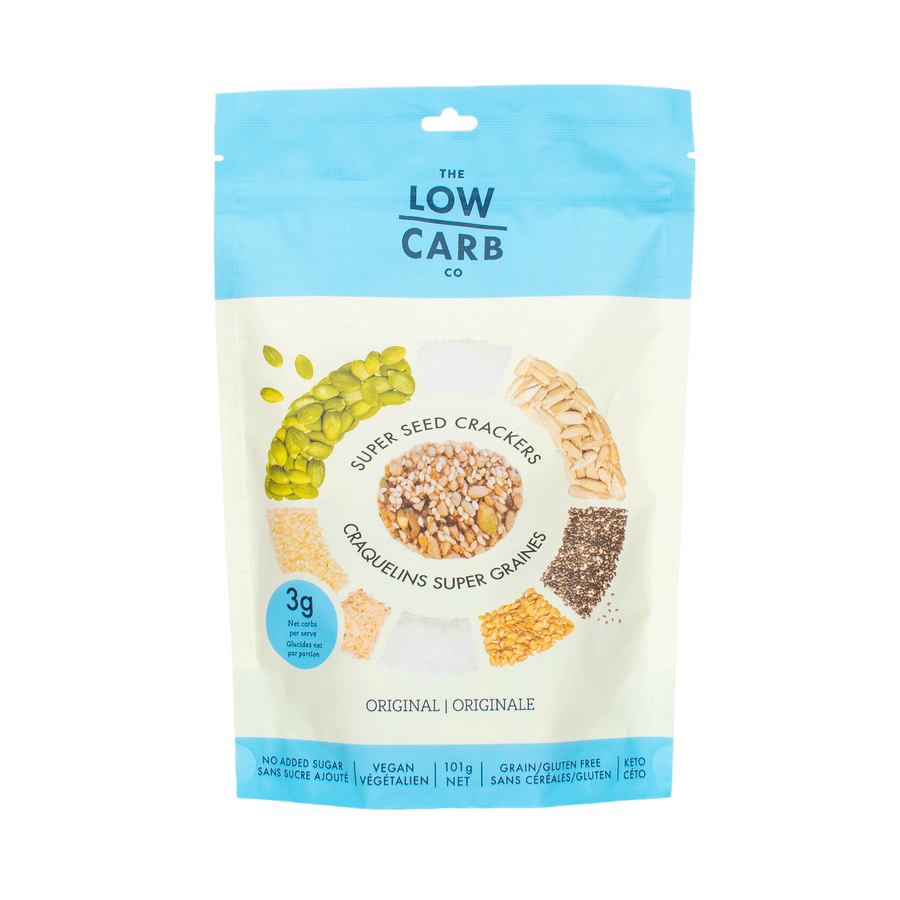 The Low Carb Co Artisan Super Seed Keto Crackers - Original, 101g