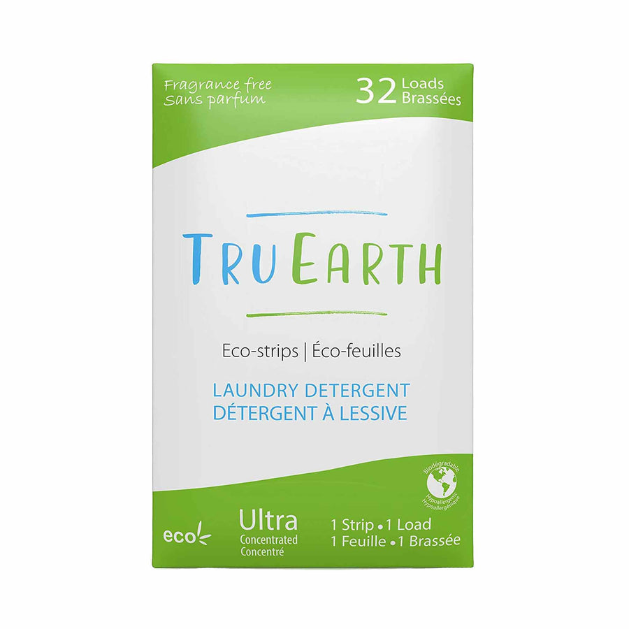 Tru Earth Eco-Strips Laundry Detergent - Fragrance Free - 32 Loads