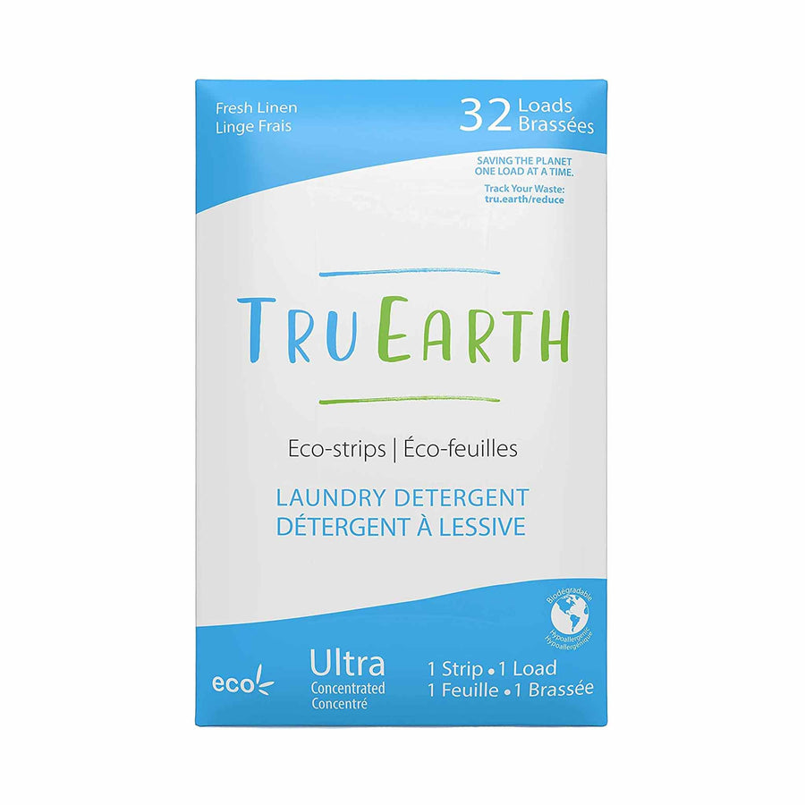 Tru Earth Eco-Strips Laundry Detergent - Fresh Linen - 32 Loads
