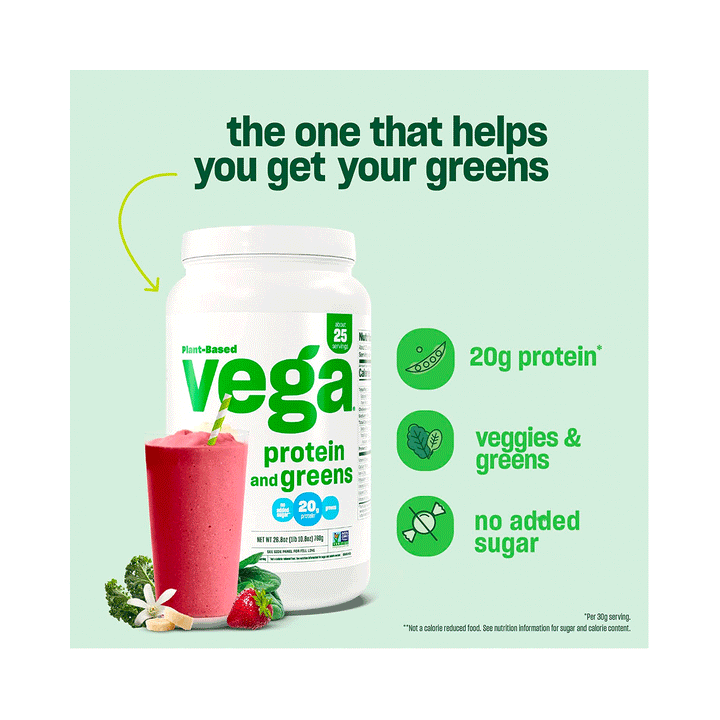 Vega Vanilla Protein & Greens, 614g