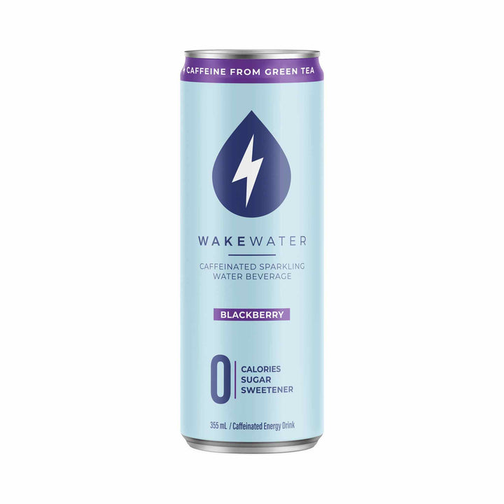 WakeWater Caffeinated Sparkling Water Beverage - Blackberry, 355ml