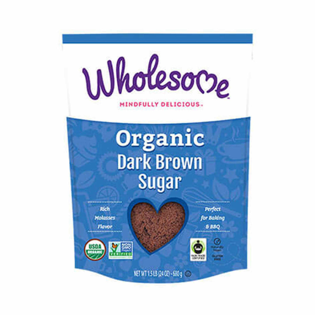 Wholesome Organic Dark Brown Sugar, 680g