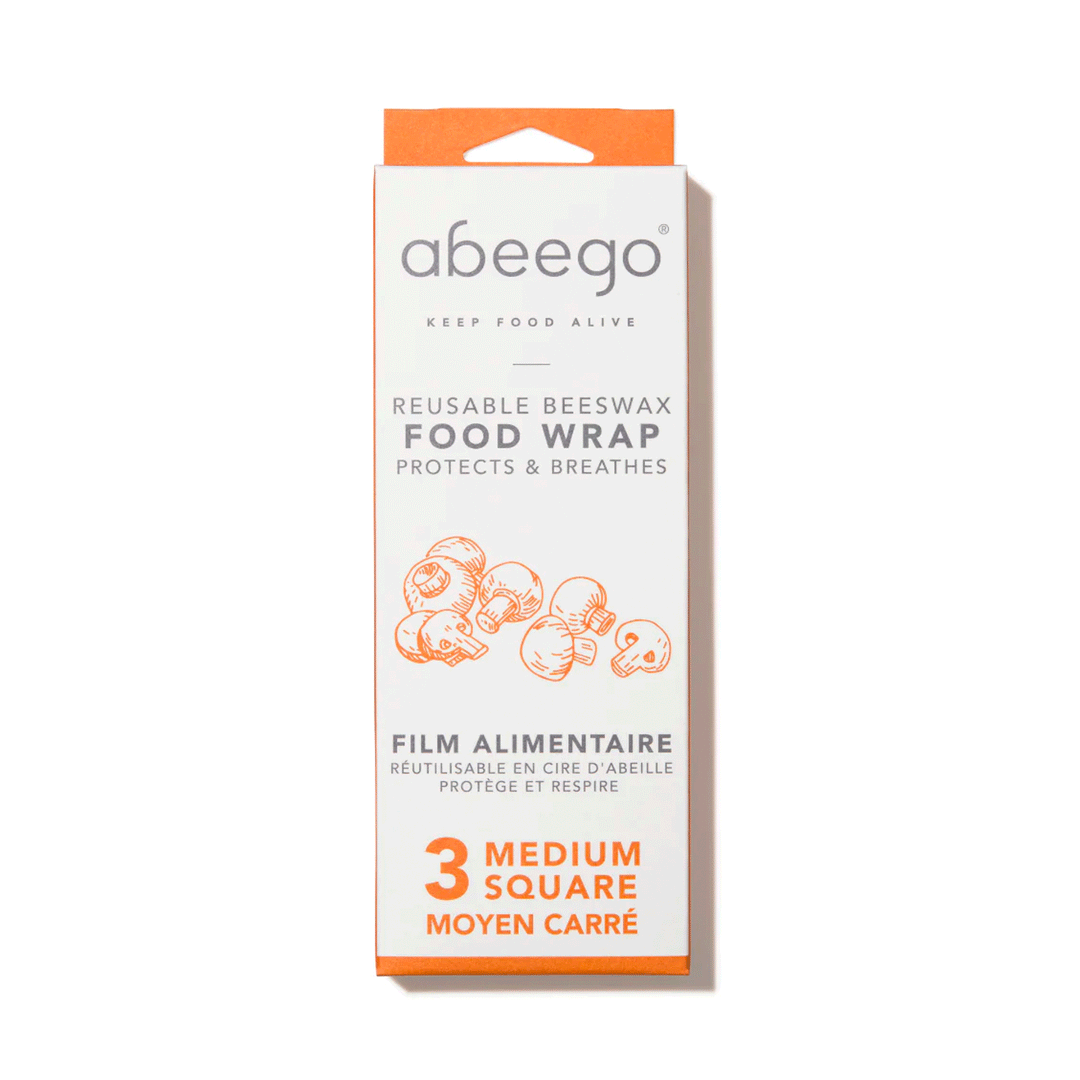 Abeego Beeswax Food Wrap (Medium), 3-Pack